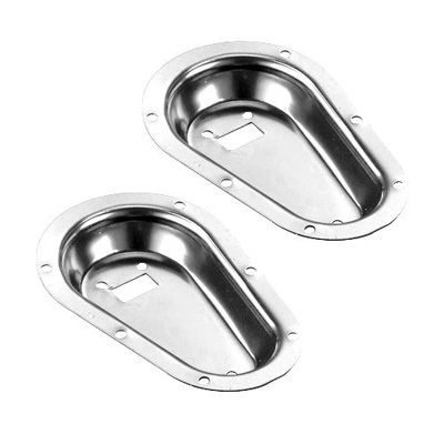 [241513-1522093] Demon Tweeks Recessed Bonnet Pin Plates (Silver)