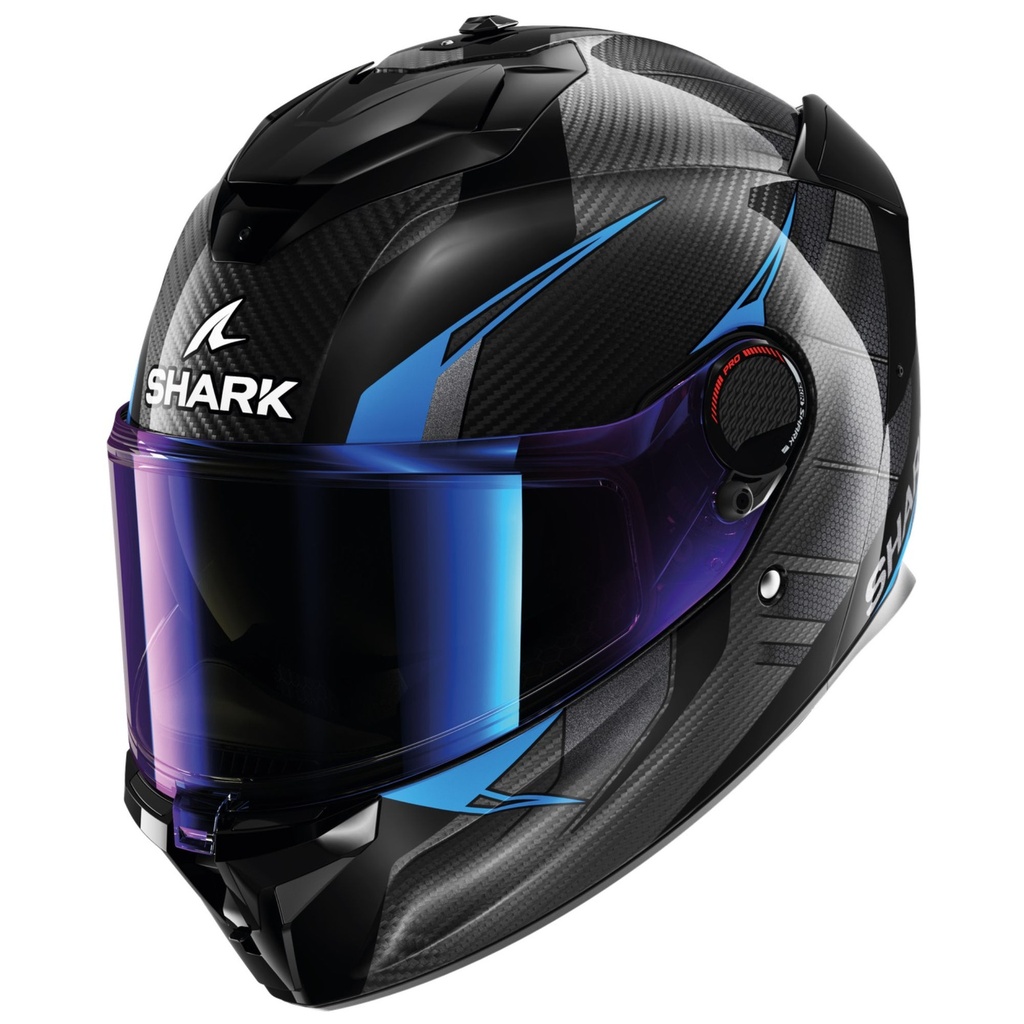 [5001389-3819440] Shark Spartan GT Pro Carbon Graphic Motorcycle Helmet (M (57-58cm), Dokhta Carbon / White / Blue / Red)