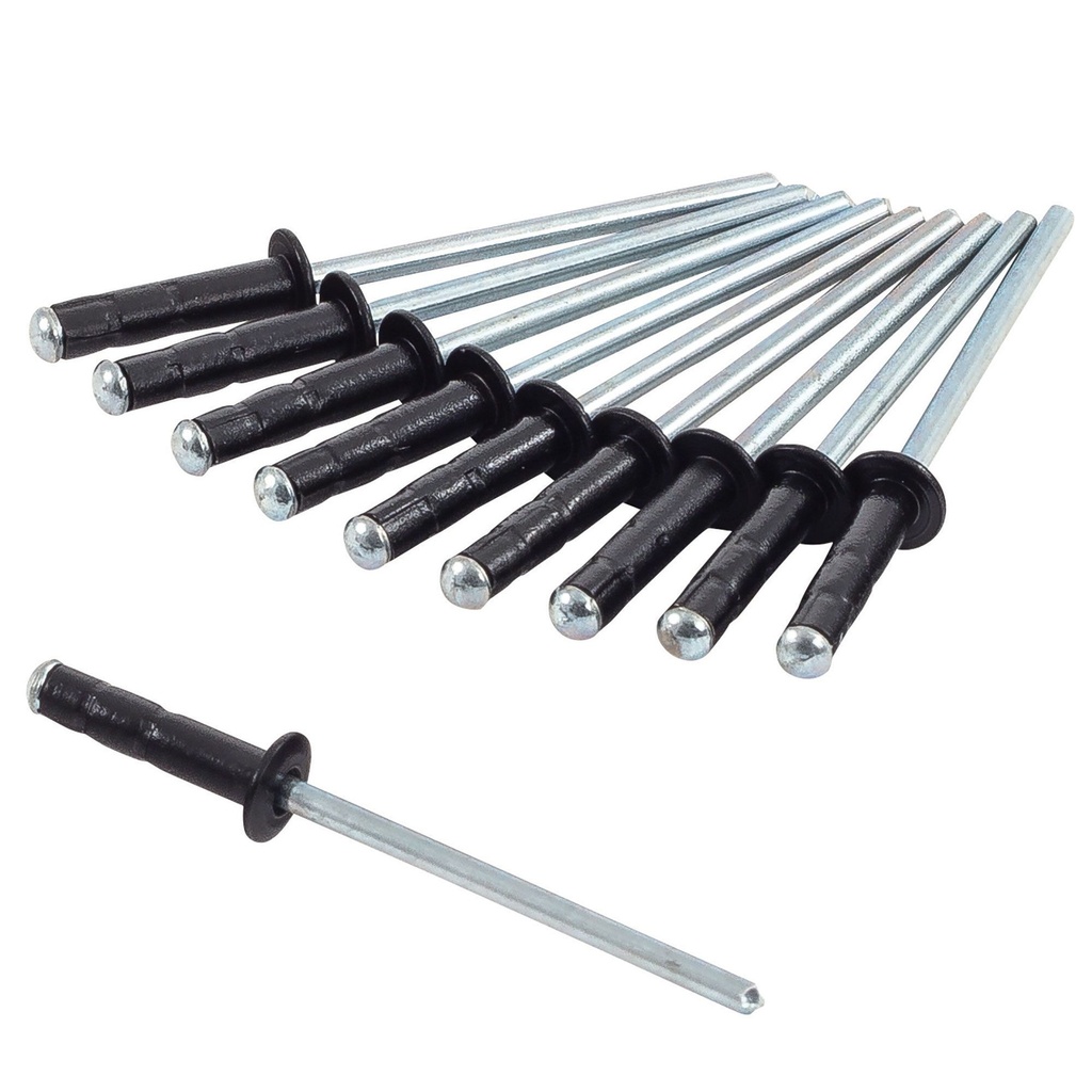 [996757-3830539] Pitking Products Alloy Rivets 1/8 Inch x 3/8 Inch - Pack Of 10 (Black)