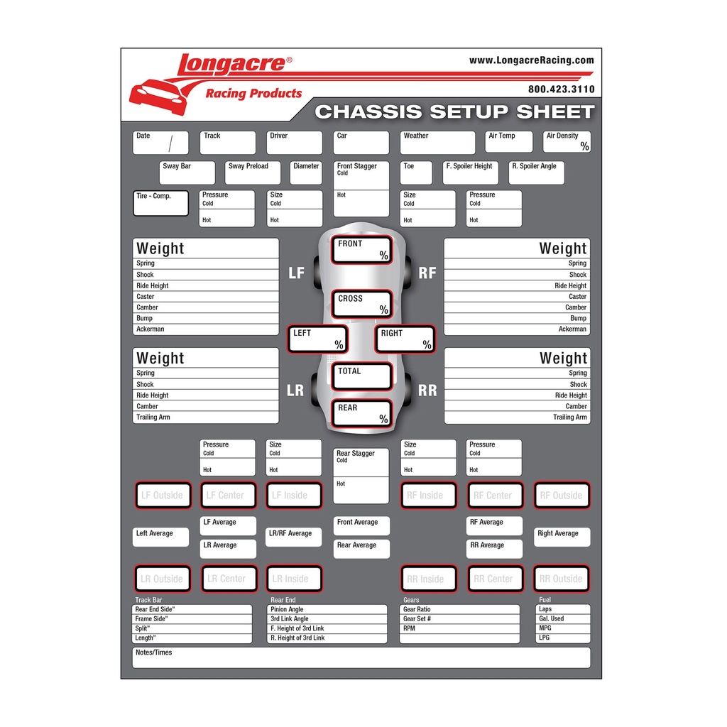 [LON22528] Longacre Chassis Setup Sheet