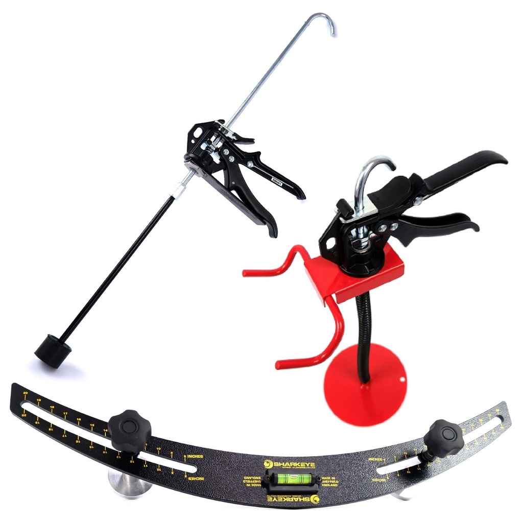 [Q/TPAP6] Sharkeye Premium Steering Wheel Clamp / Levelling Tool And Brake Pedal Depressor