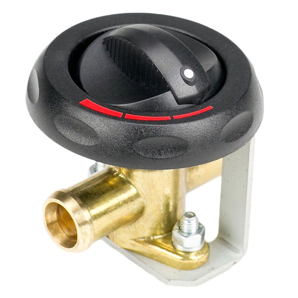 T7Design Brass Heater Valve With Control Knob