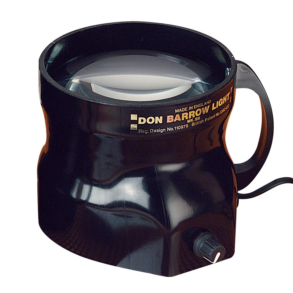 Don Barrow Twin LED 'Poti' Map Magnifier Light With Rheostat Base Plate & Hook