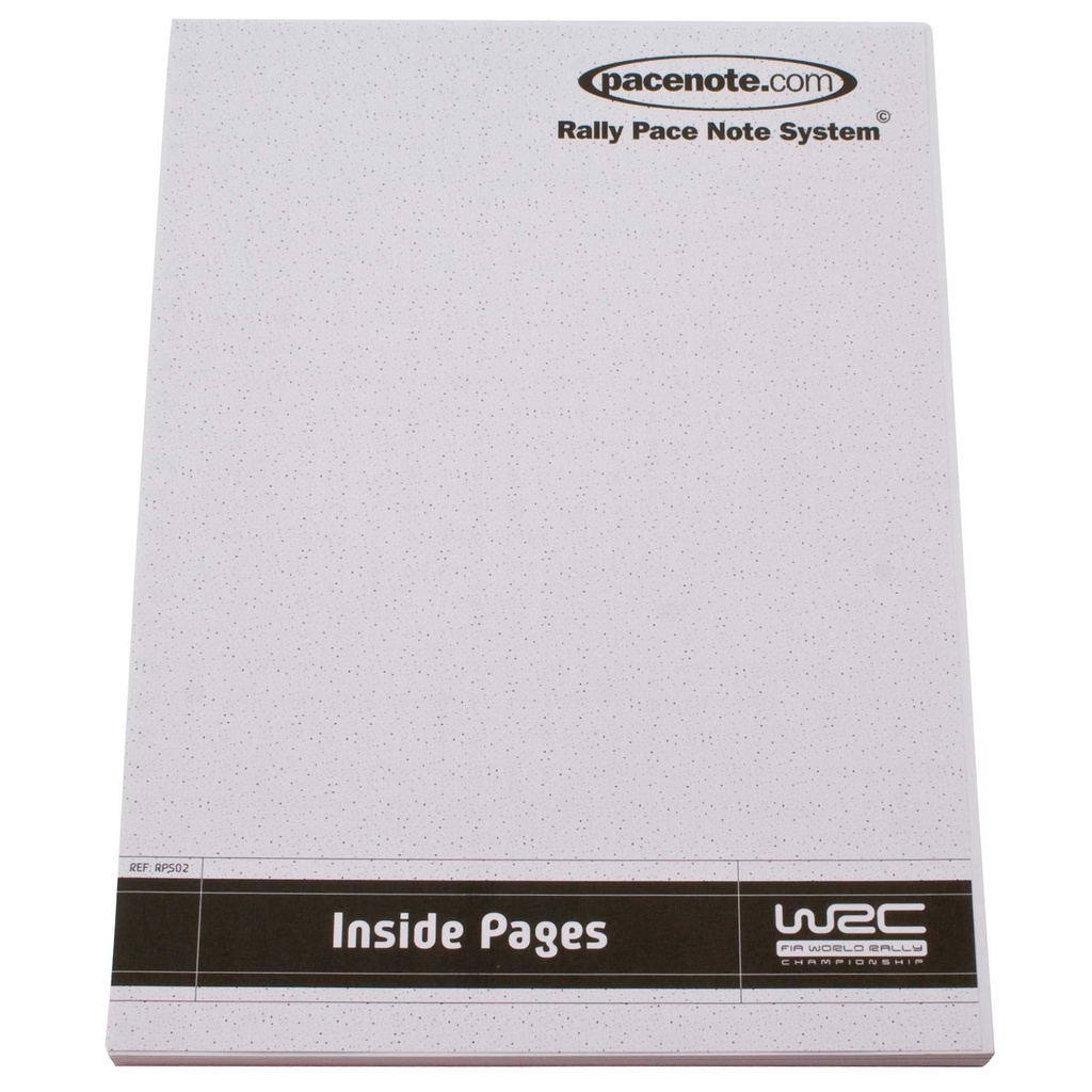 Pacenote.com The Rally Pace Note System - Inside Pages for 1 Book