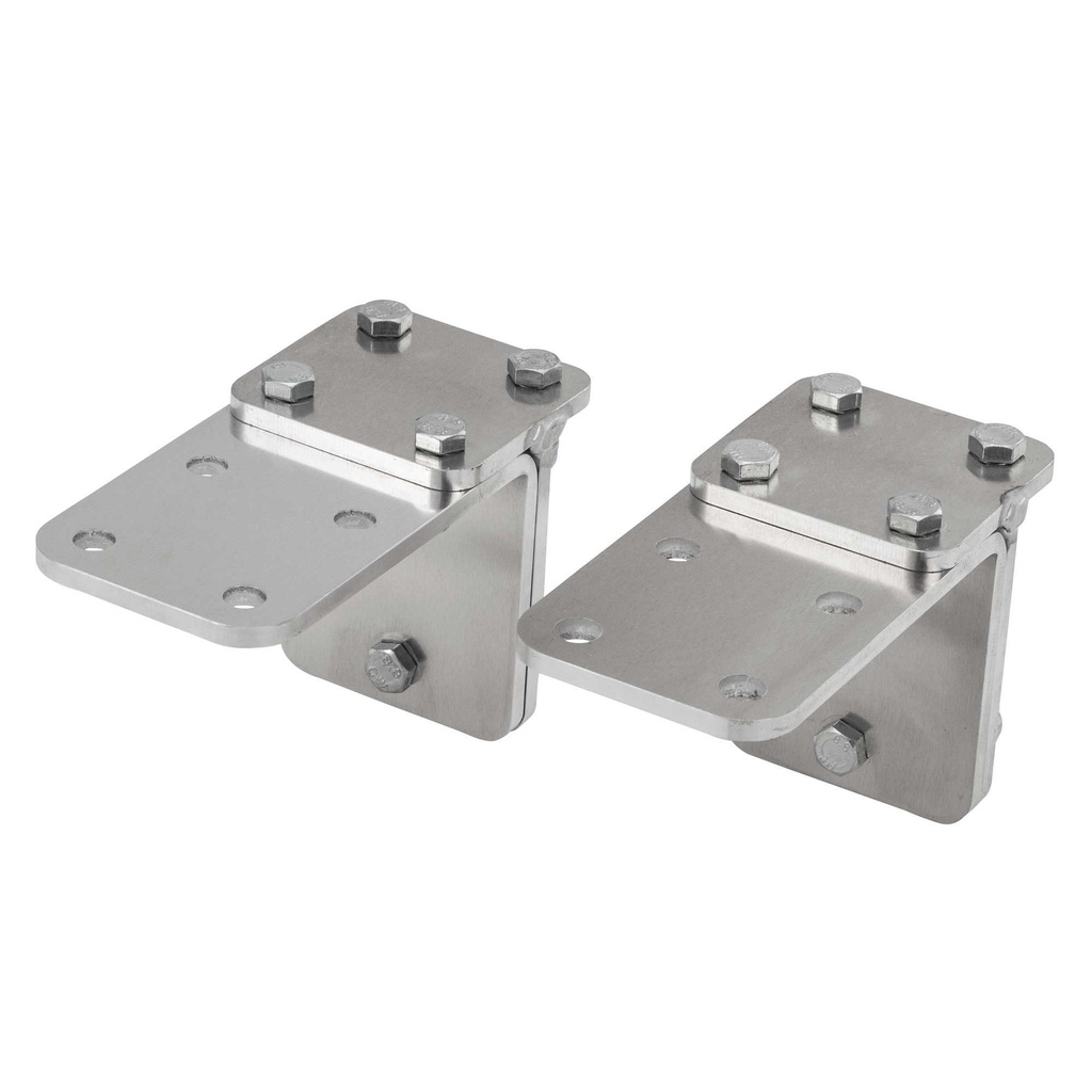 [731415-1587157] GRP4 Fabrications Escort Mk2 Works Style Quick Release Lamp Brackets (Natural Aluminium)