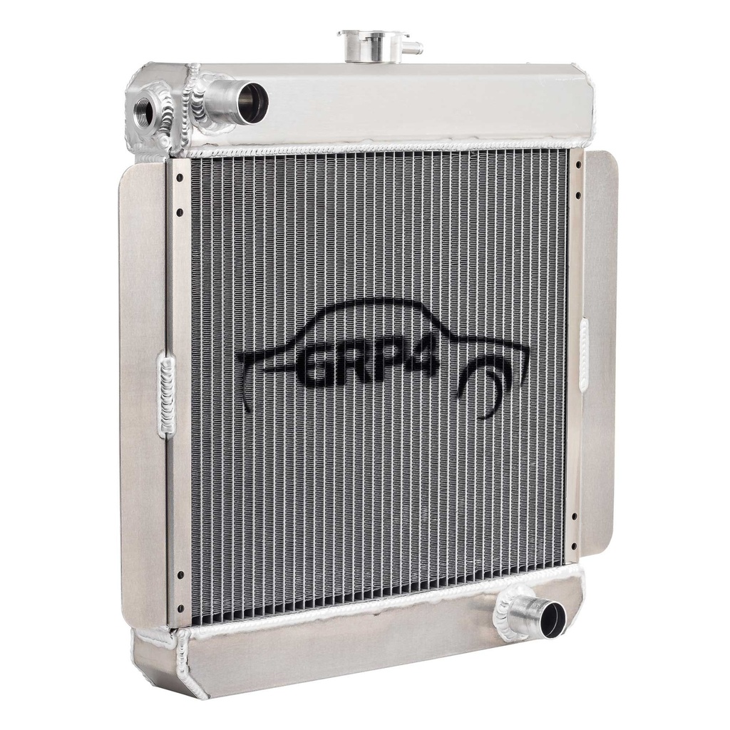 [821931-1611262] GRP4 Fabrications Escort Mk1 & Mk2 Alloy Radiator With Large Header Tank (Pinto)