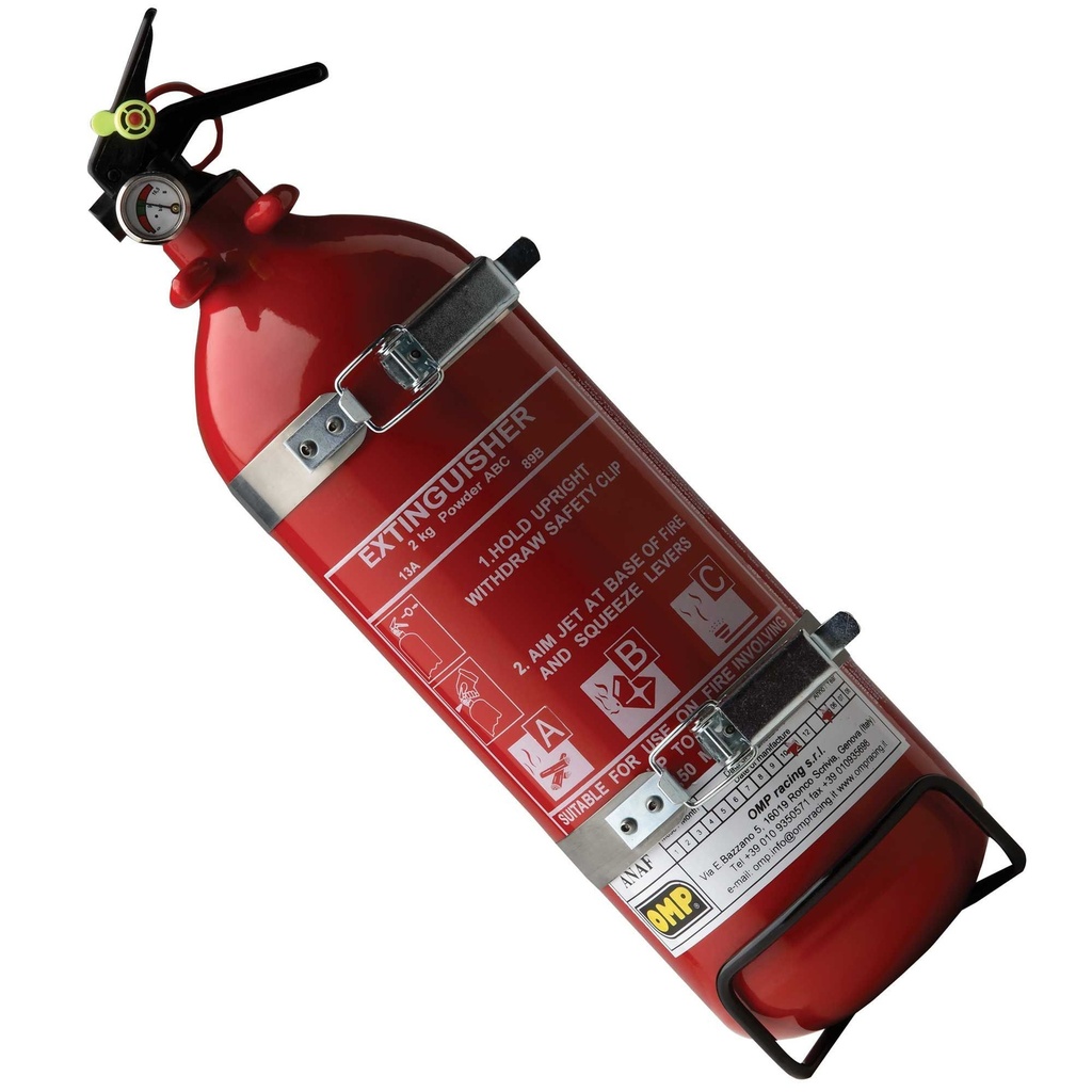 OMP Hand Held Fire Extinguisher 2kg Dry Powder