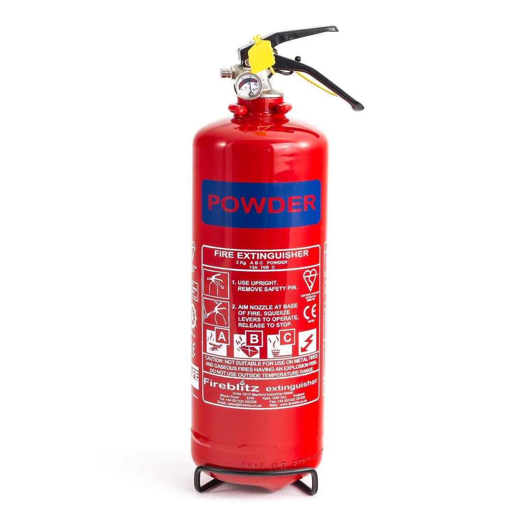 [FPSPAGR-2.0KG] Demon Tweeks 2Kg Dry Powder Fire Extinguisher