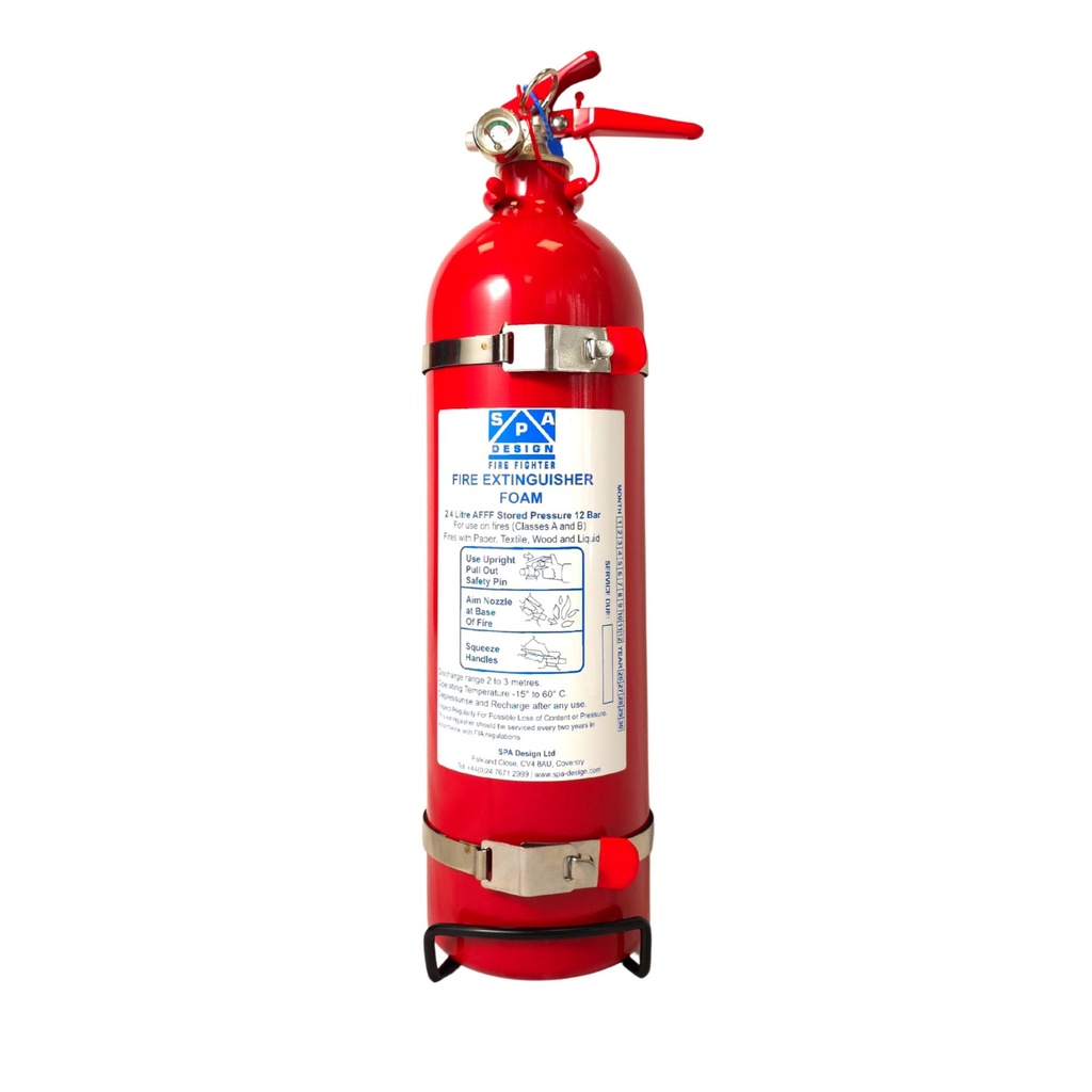 SPA Design Fire Fighter Hand Held Fire Extinguisher 2.4 Ltr