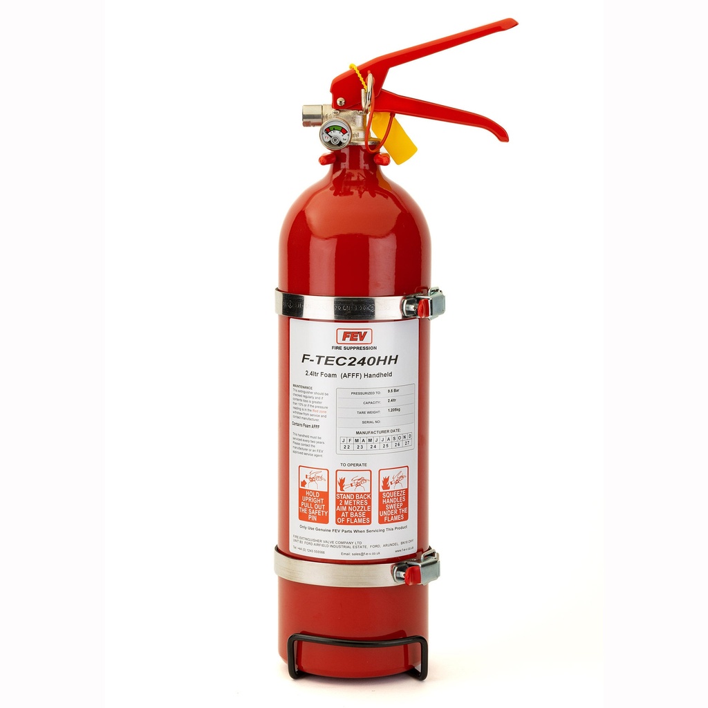 [FEV100.200.027.GR.B] FEV F-TEC 2.4 Litre Hand Held Fire Extinguisher