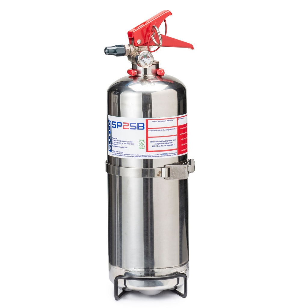 Sparco 2.0Kg Novec Gas Hand Held Fire Extinguisher