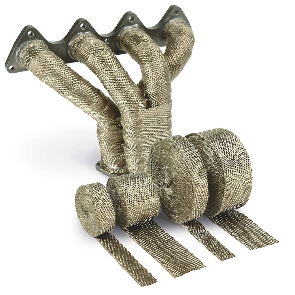 [242424-1814641] Design Engineering Titanium Exhaust Wrap (Black, 2 Inch, 100ft)
