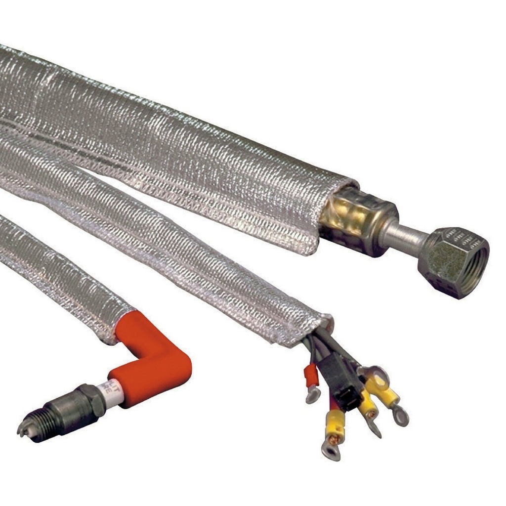 [242405-1732193] Design Engineering Heat Sheath Aluminium Sleeving (3/4 Inch Dia - 3ft Length)