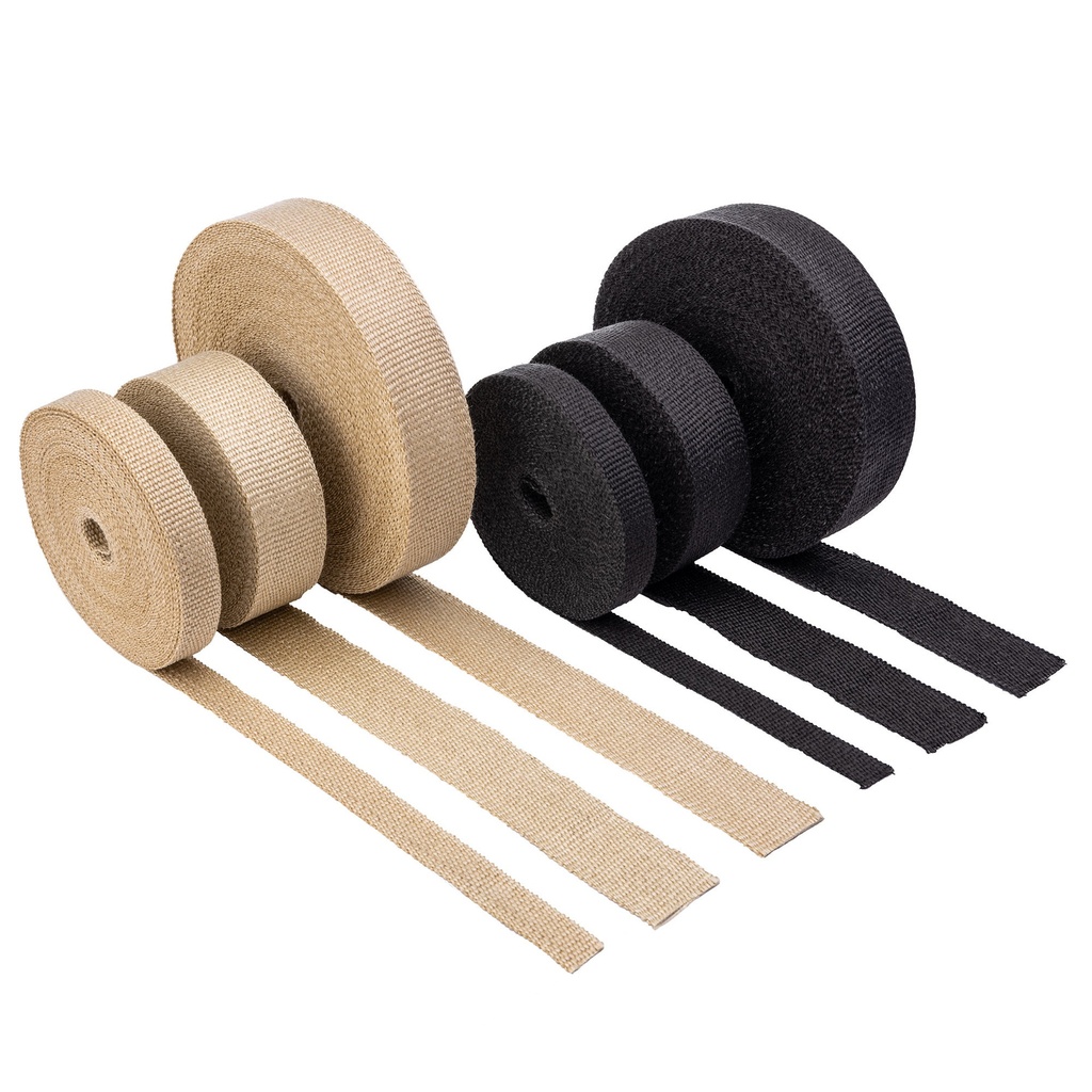 [7000660-3105836] Pitking Products Exhaust Wrap (Black, 50ft, 1 Inch)