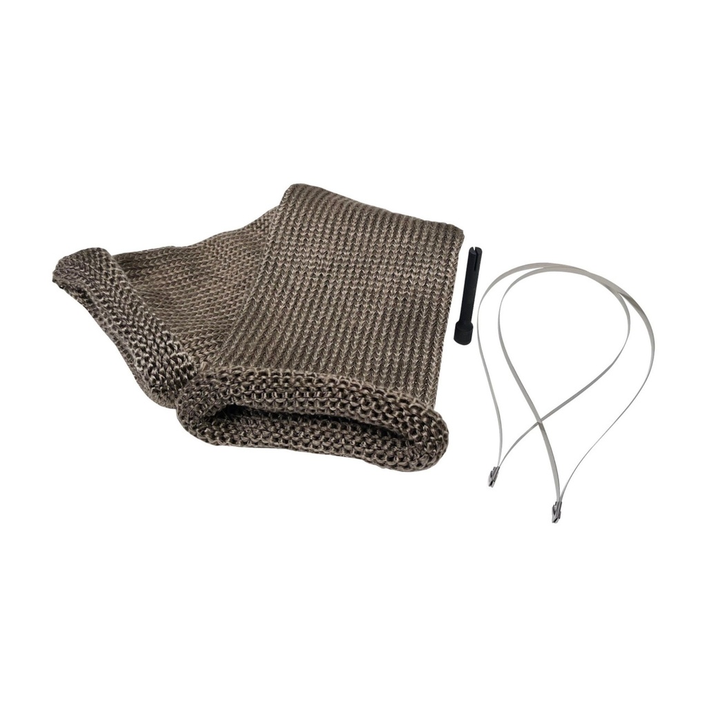 [7000877-3464045] Design Engineering Titanium Knit Exhaust Sleeve (4 x 12 Inch (102 x 305mm))