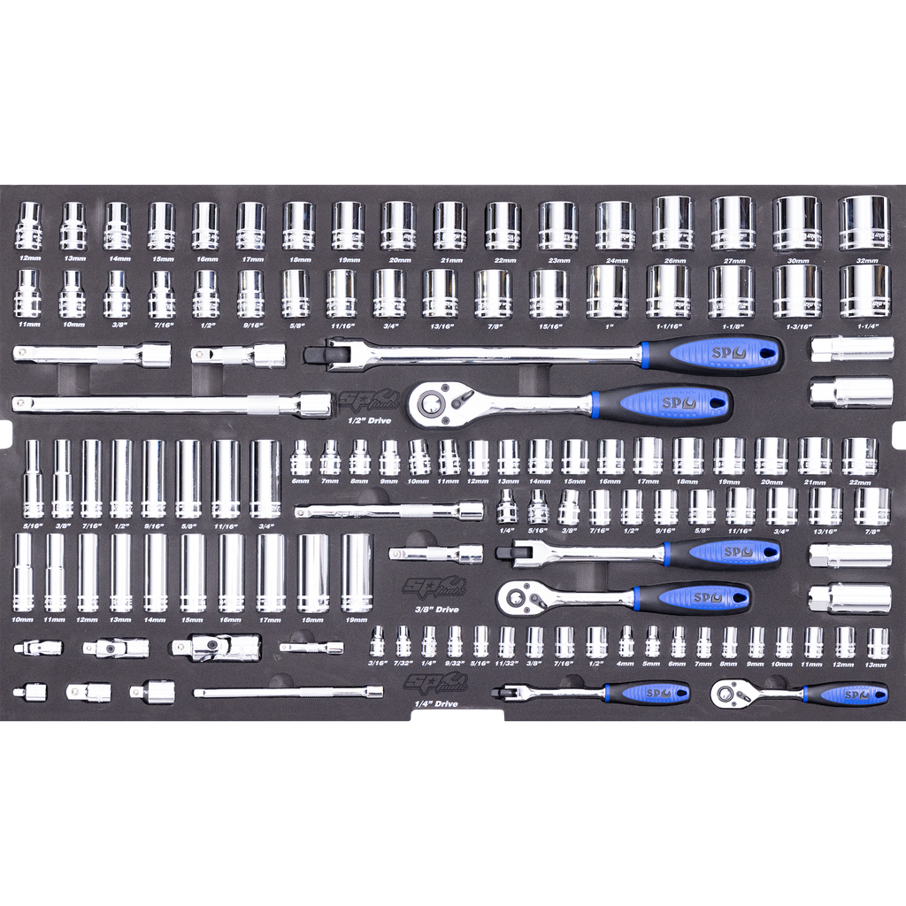[SP50008] EVA TOOLKIT - 122PC METRIC/SAE- SOCKET AND ACCESSORIES