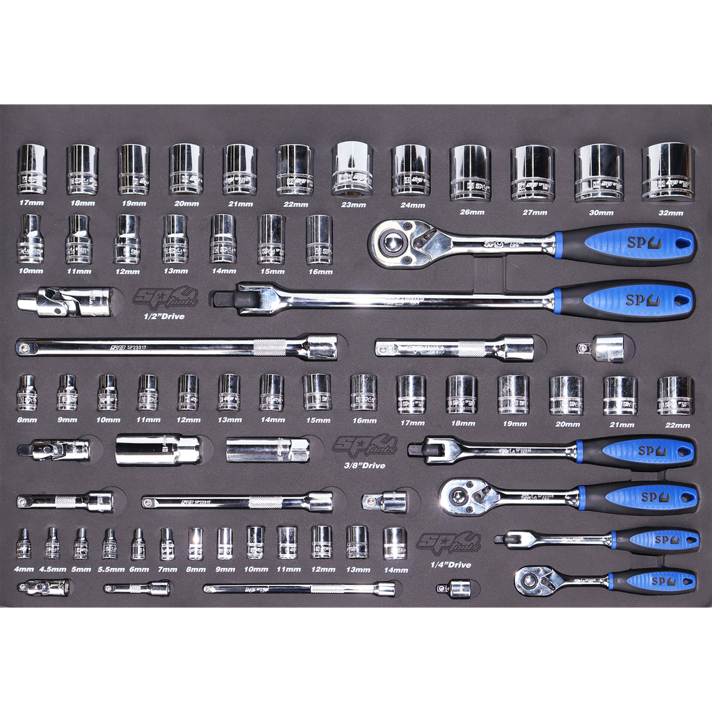 [SP50002] EVA TOOLKIT - 67PC METRIC - SOCKET AND ACCESSORIES