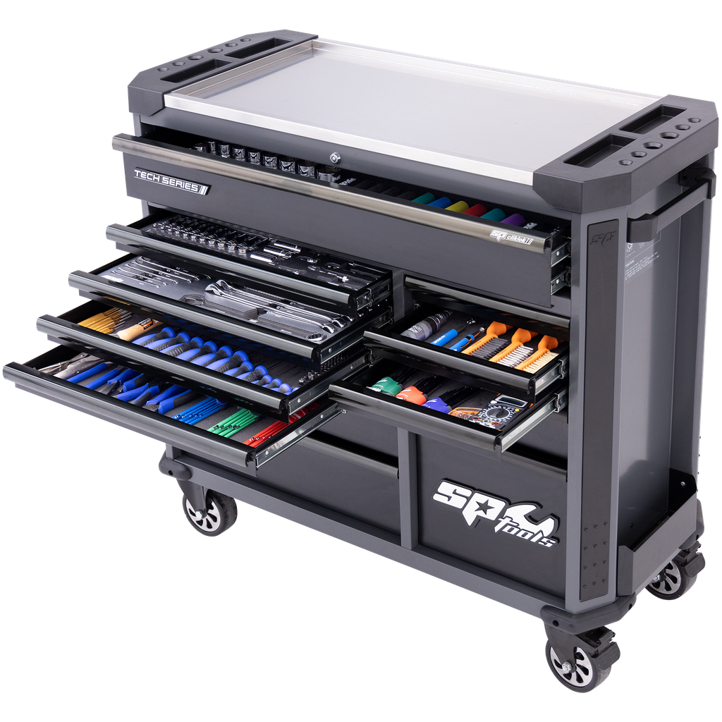 [SP52635D] TOOLKIT 403PC METRIC - TECH SERIES ROLLER CABINET TRADE TECHNICIAN 13 DRAWER DIAMOND BLACK