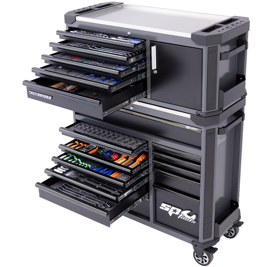 TOOLKIT 631PC METRIC/SAE - TECH SERIES 18 DRAWER DIAMOND BLACK FOAMED