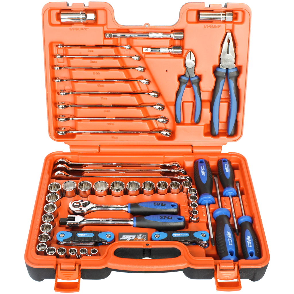 TOOLKIT 65PC METRIC/SAE - 3/8"DR 12PT IN X-CASE