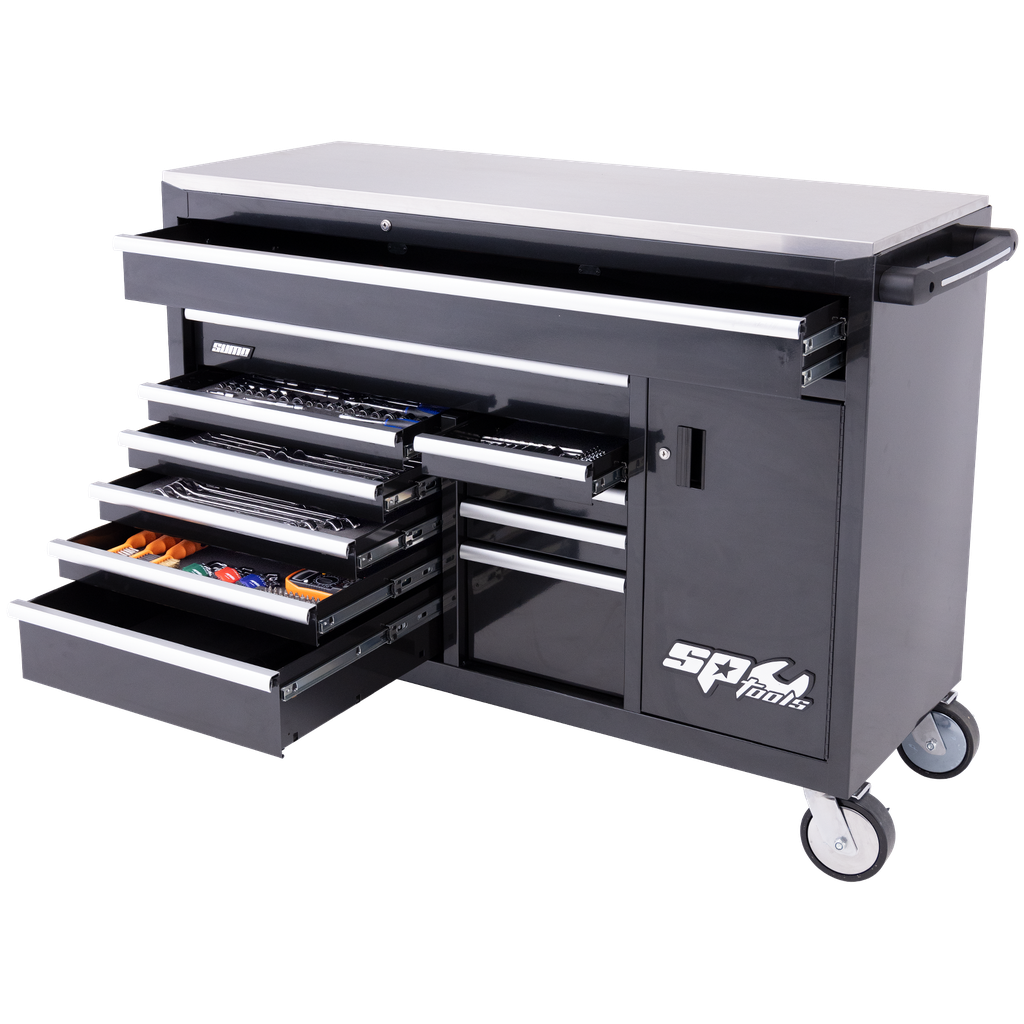 [SP50780] TOOLKIT 448PC METRIC/SAE - SUMO SERIES ROLLER CABINET WITH SIDE CABINET 12 DRAWER BLACK