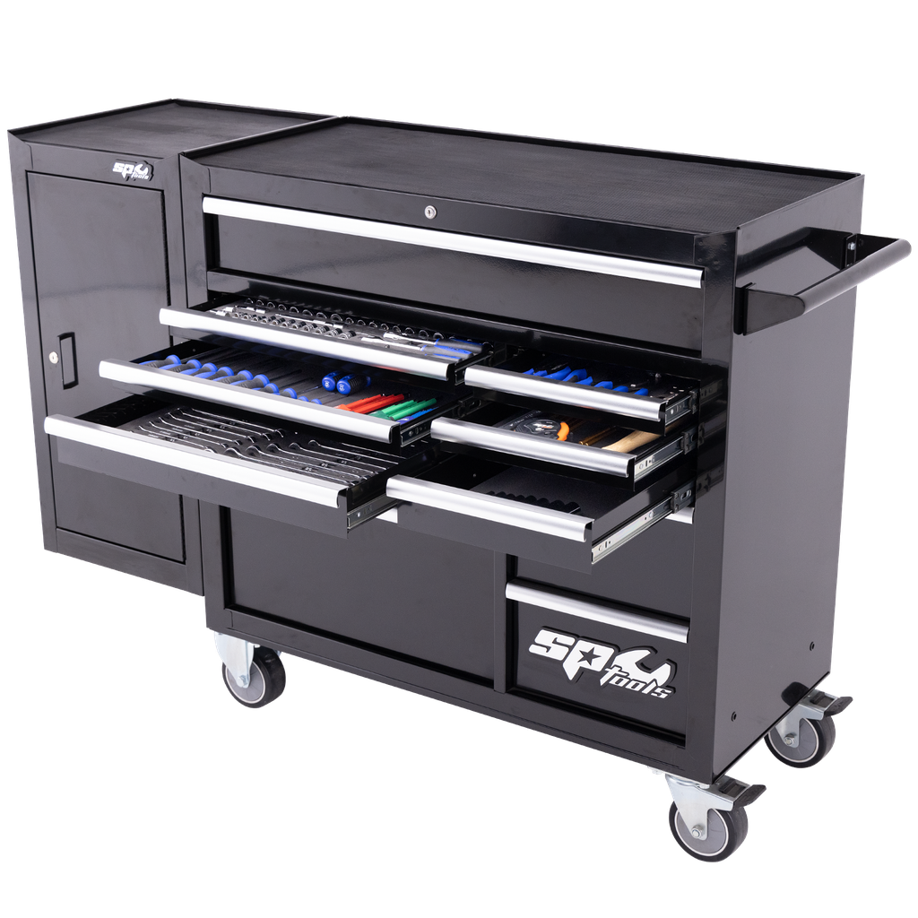 [SP50626] TOOLKIT 238PC METRIC/SAE - CUSTOM SERIES ROLLER CABINET WITH SIDE CABINET 11 DRAWER BLACK