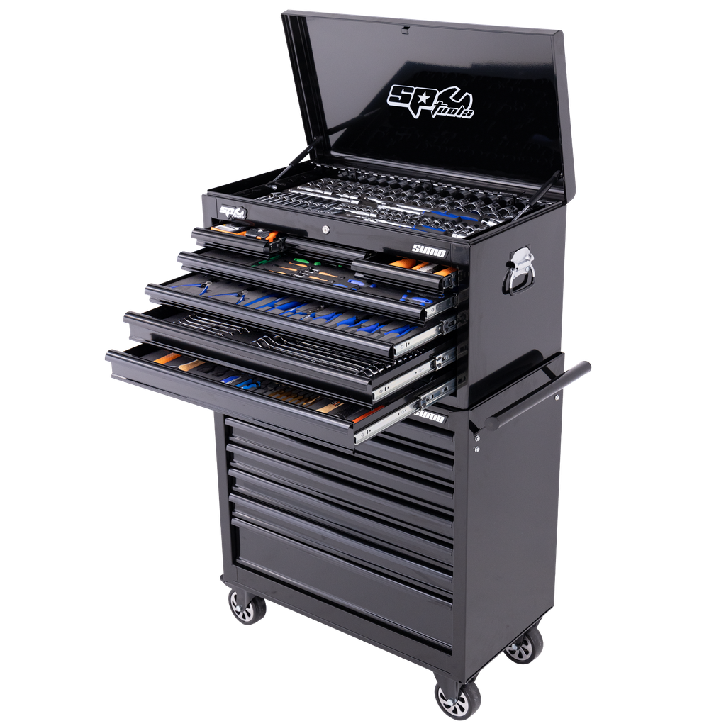 [SP50175X] TOOLKIT 417PC METRIC/SAE - SUMO SERIES 14 DRAWER BLACK FOAMED