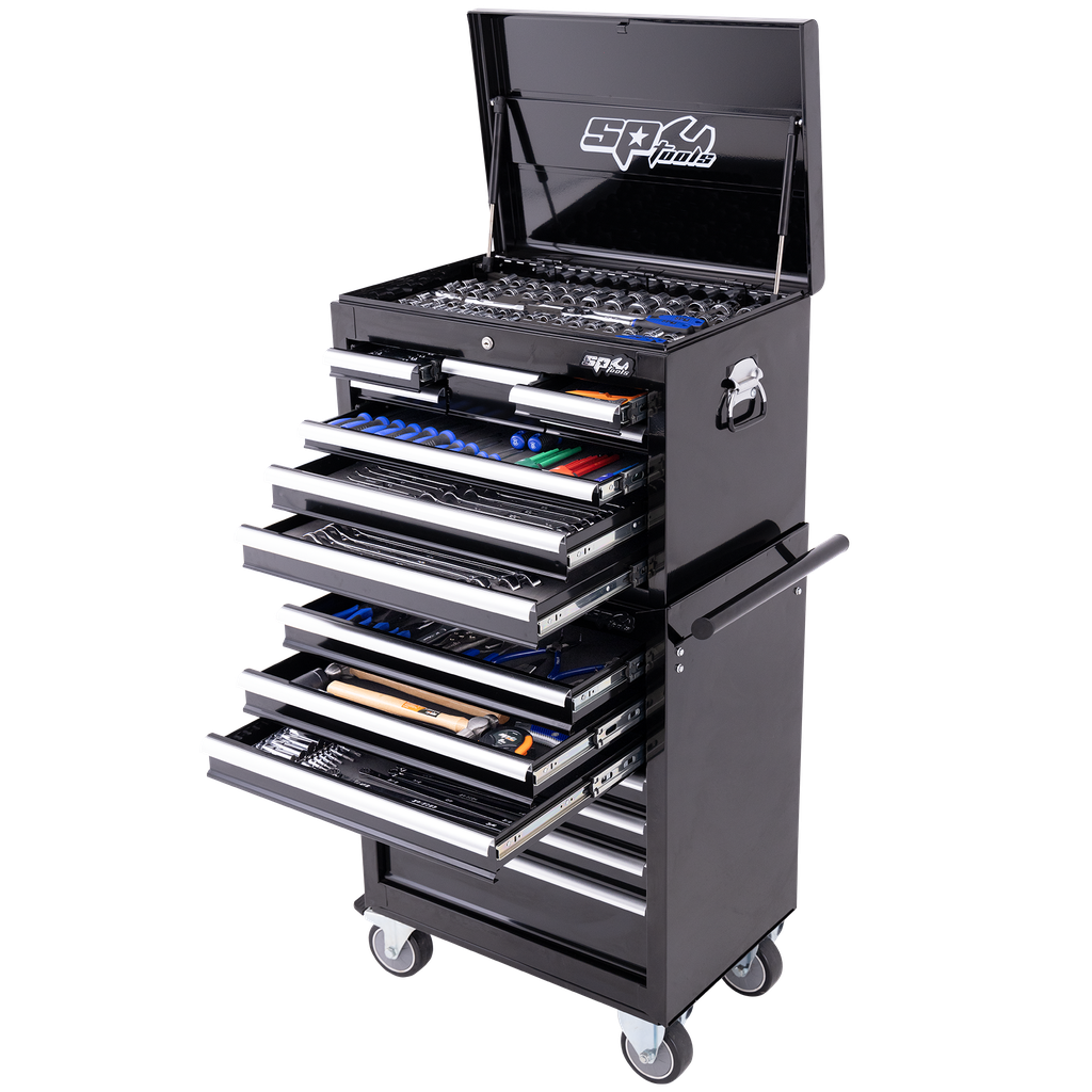 TOOLKIT 370PC METRIC/SAE - CUSTOM SERIES 15 DRAWER BLACK