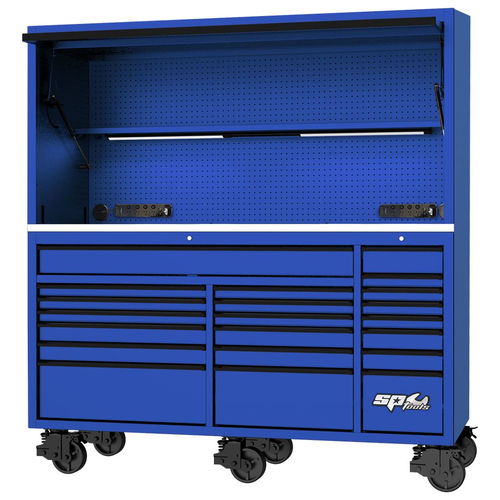 WORKSTATION - USA SERIES 79" BLUE/BLACK