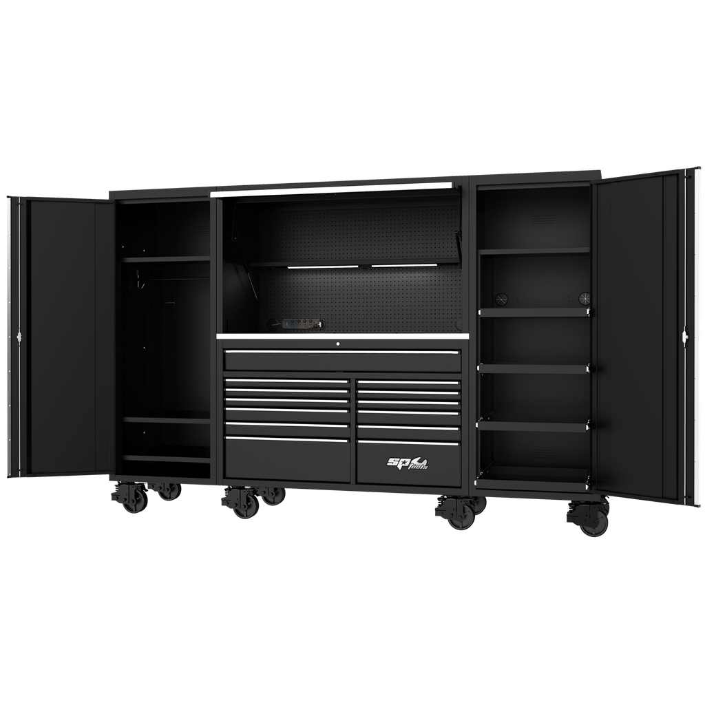 [SP44790] WORKSTATION COMPLETE - USA SERIES 114" BLACK