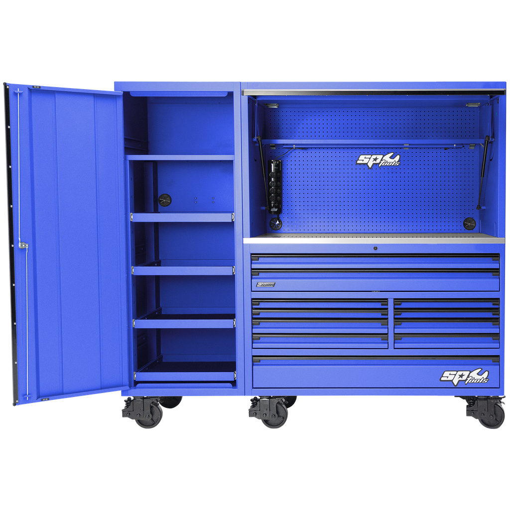 [SP44789BL] WORKSTATION - USA SERIES 86" BLUE/BLACK