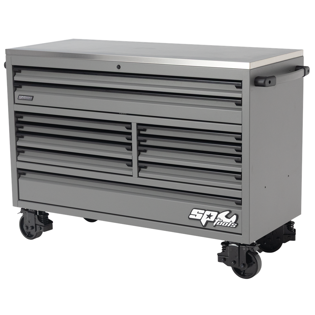 [SP44727GY] ROLLER CABINET - USA SERIES 59" 11 DRAWER MATTE GREY