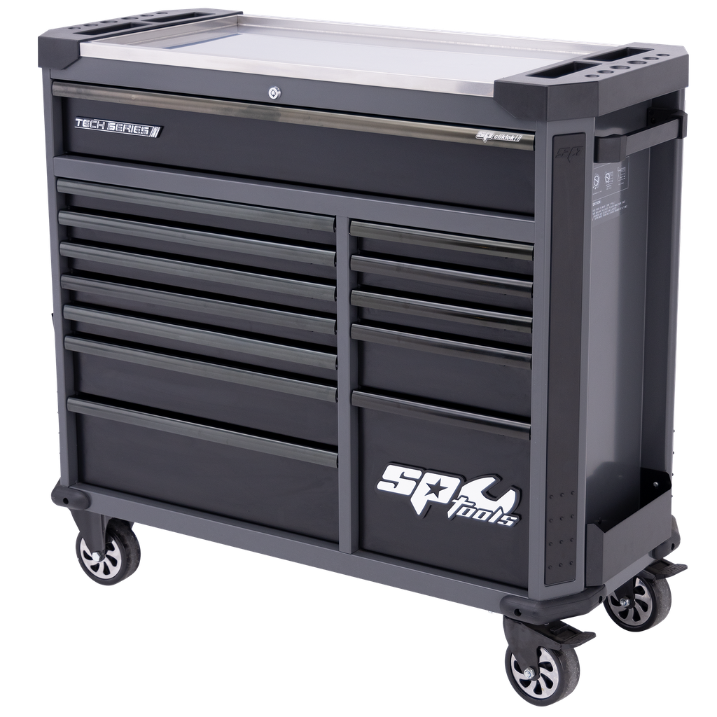 [SP42355D] ROLLER CABINET - TECH SERIES 13 DRAWER DIAMOND BLACK