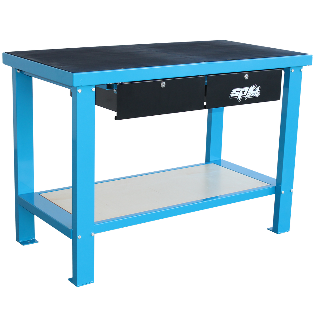 [SP40410] WOKKBENCH - 400KG LOAD CAPACITY 2 DRAWER BLUE