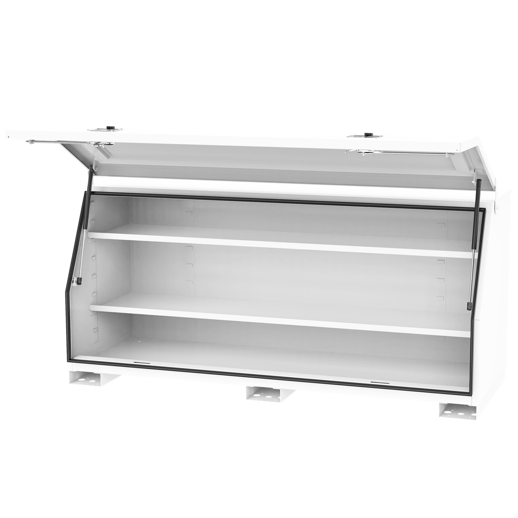 [SP40343] TOOL BOX - TRUCK BOX 1730MM 2 SHELVES WHITE