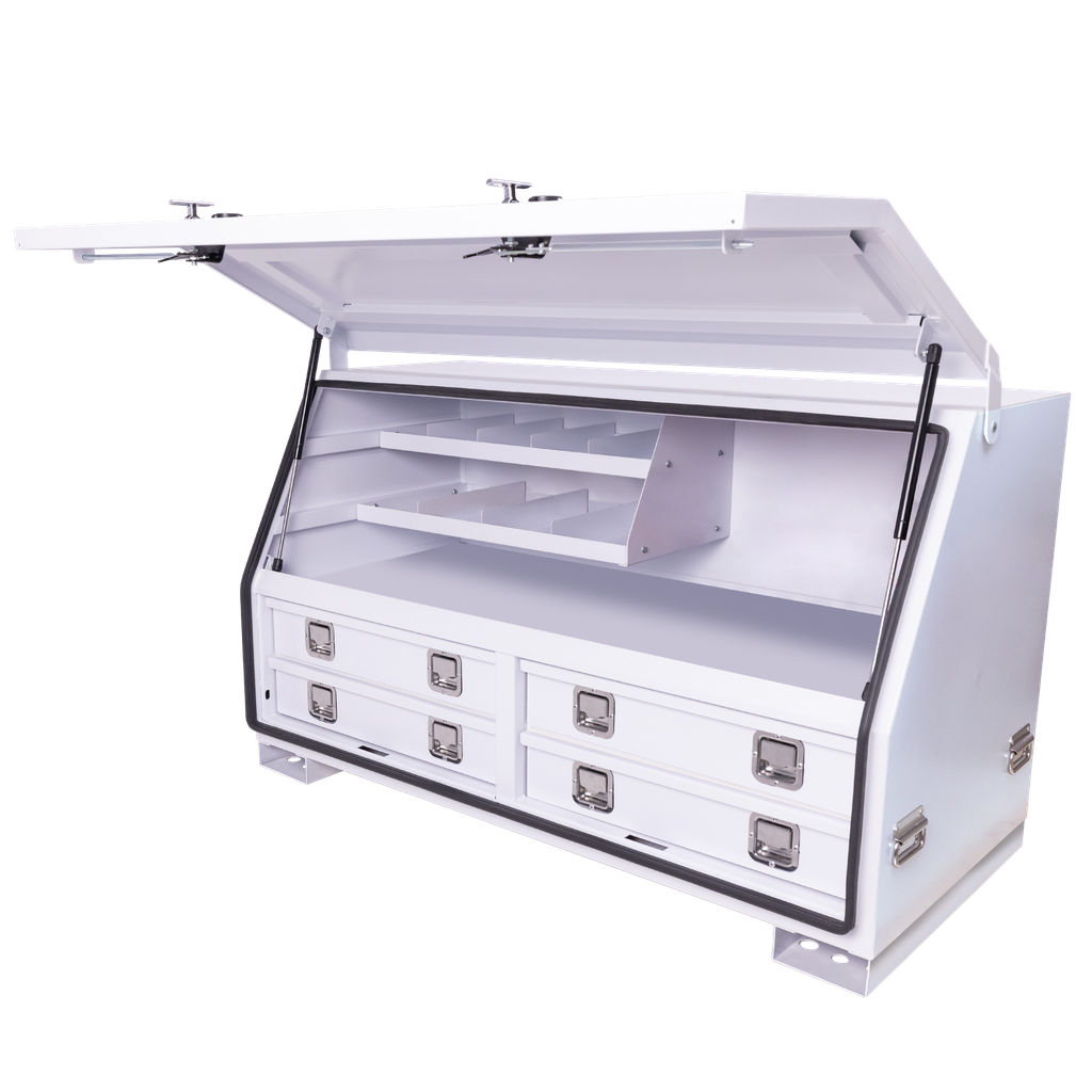 TOOL BOX - TRUCK BOX 1370MM 4 DRAWER WHITE