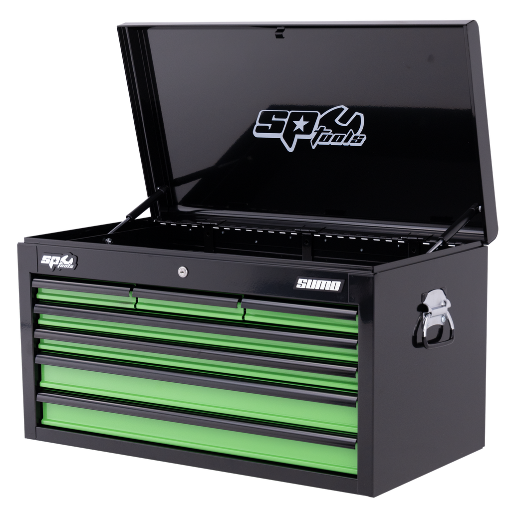 [SP40122] TOOL BOX - SUMO SERIES 7 DRAWER BLACK/GREEN