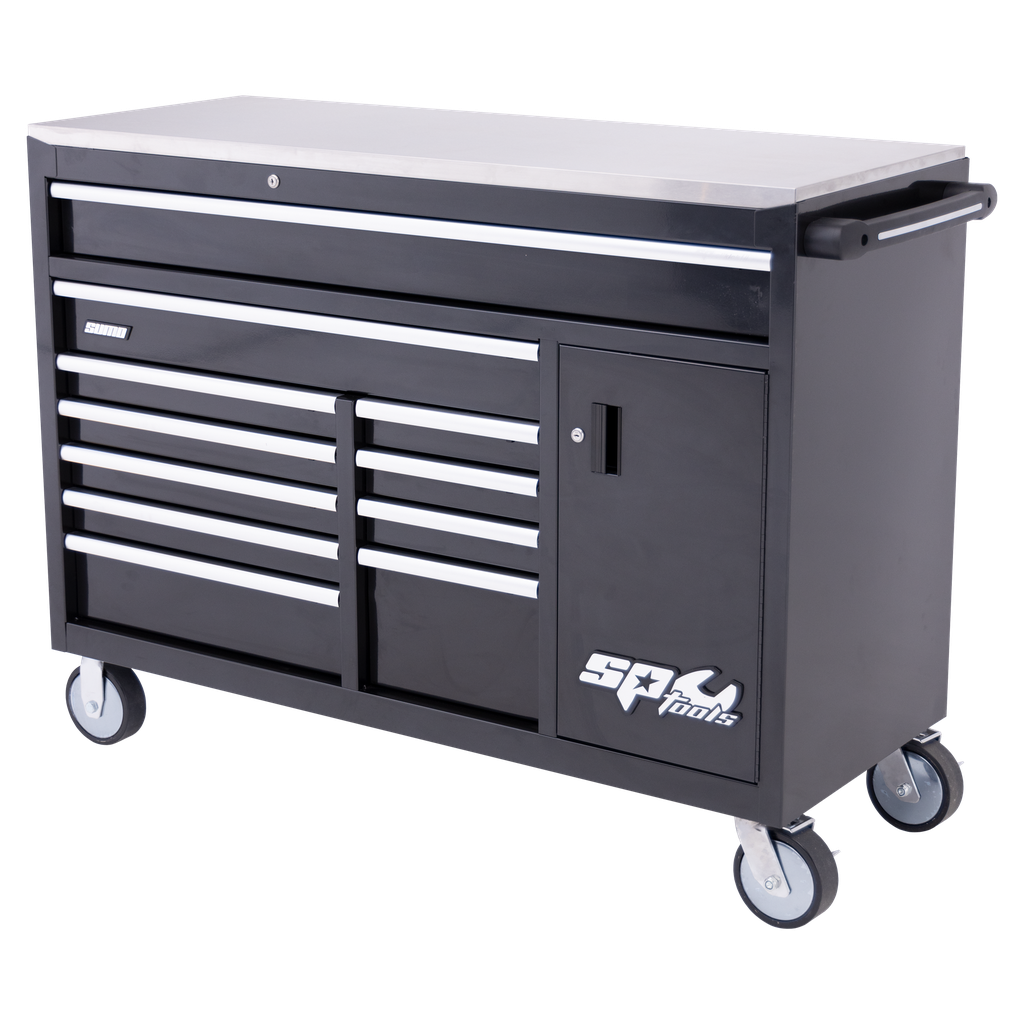 [SP40095] ROLLER CABINET - SUMO SERIES TOOL CUPBOARD 12 DRAWER BLACK