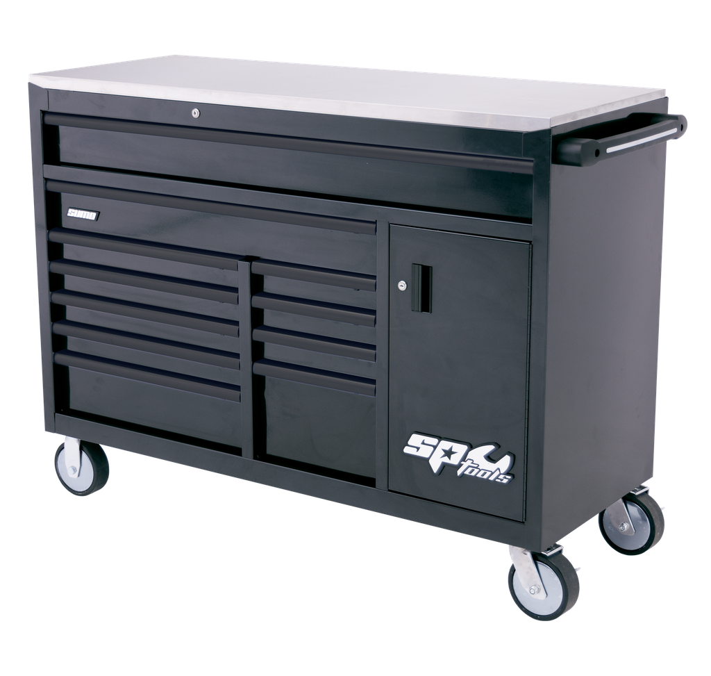 [SP40095] ROLLER CABINET - SUMO SERIES TOOL CUPBOARD 12 DRAWER BLACK