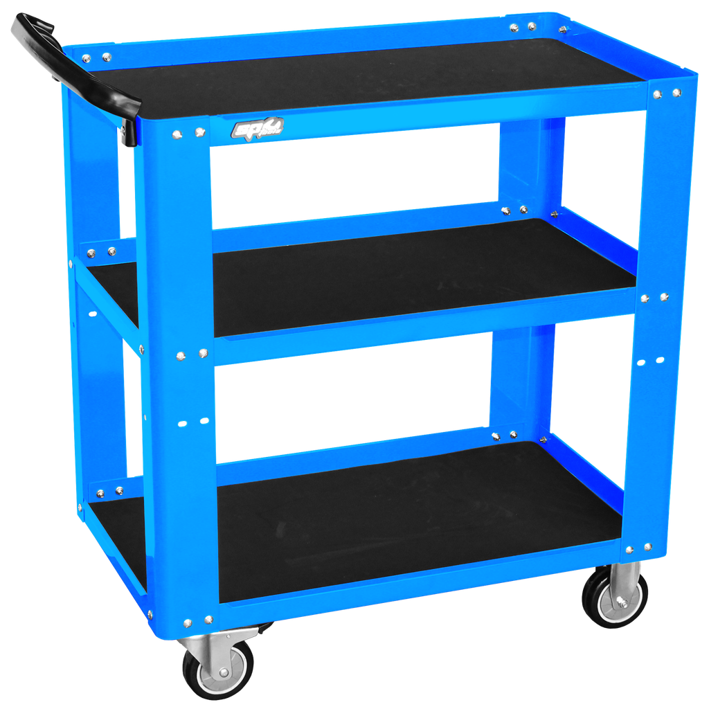 [SP40019BL] TOOL TROLLEY - PROFFESIONAL SERVICE 3 SHELF BLUE