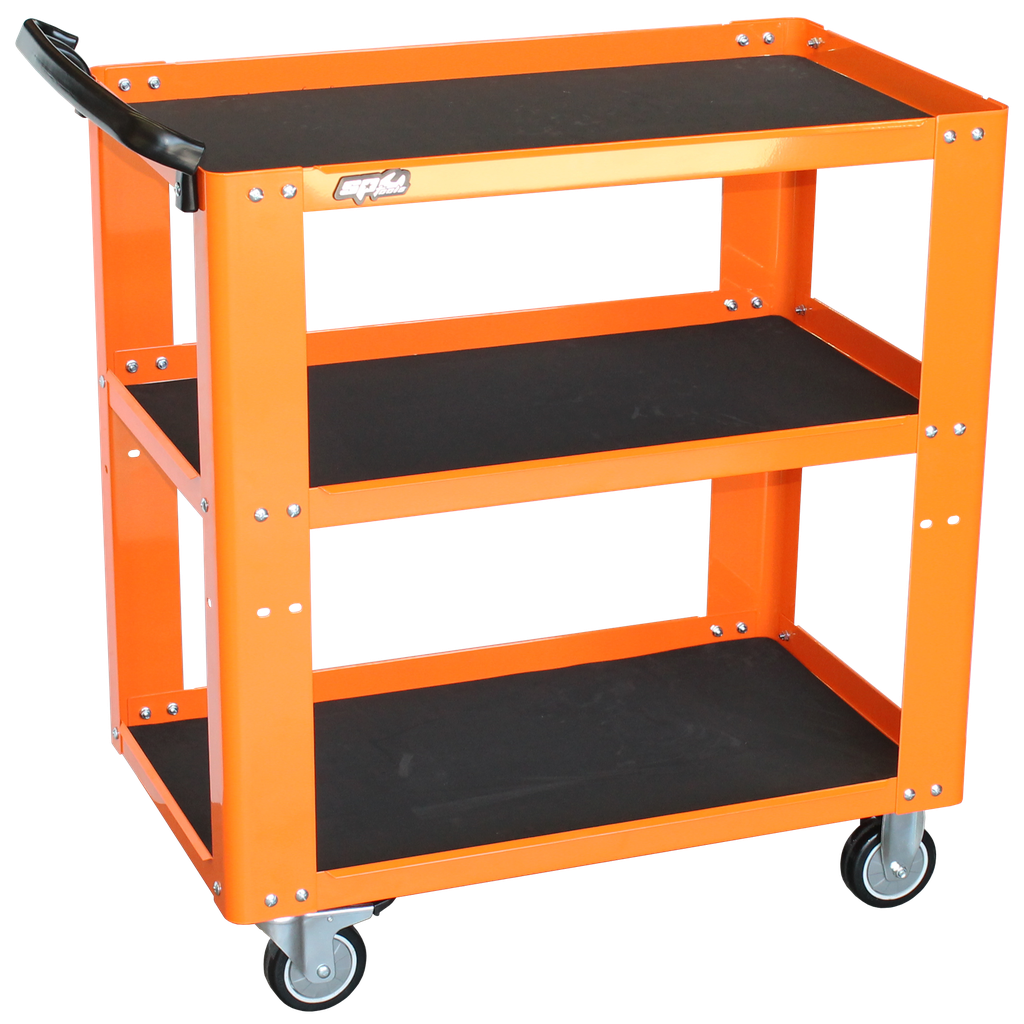[SP40019] TOOL TROLLEY - PROFFESIONAL SERVICE 3 SHELF ORANGE