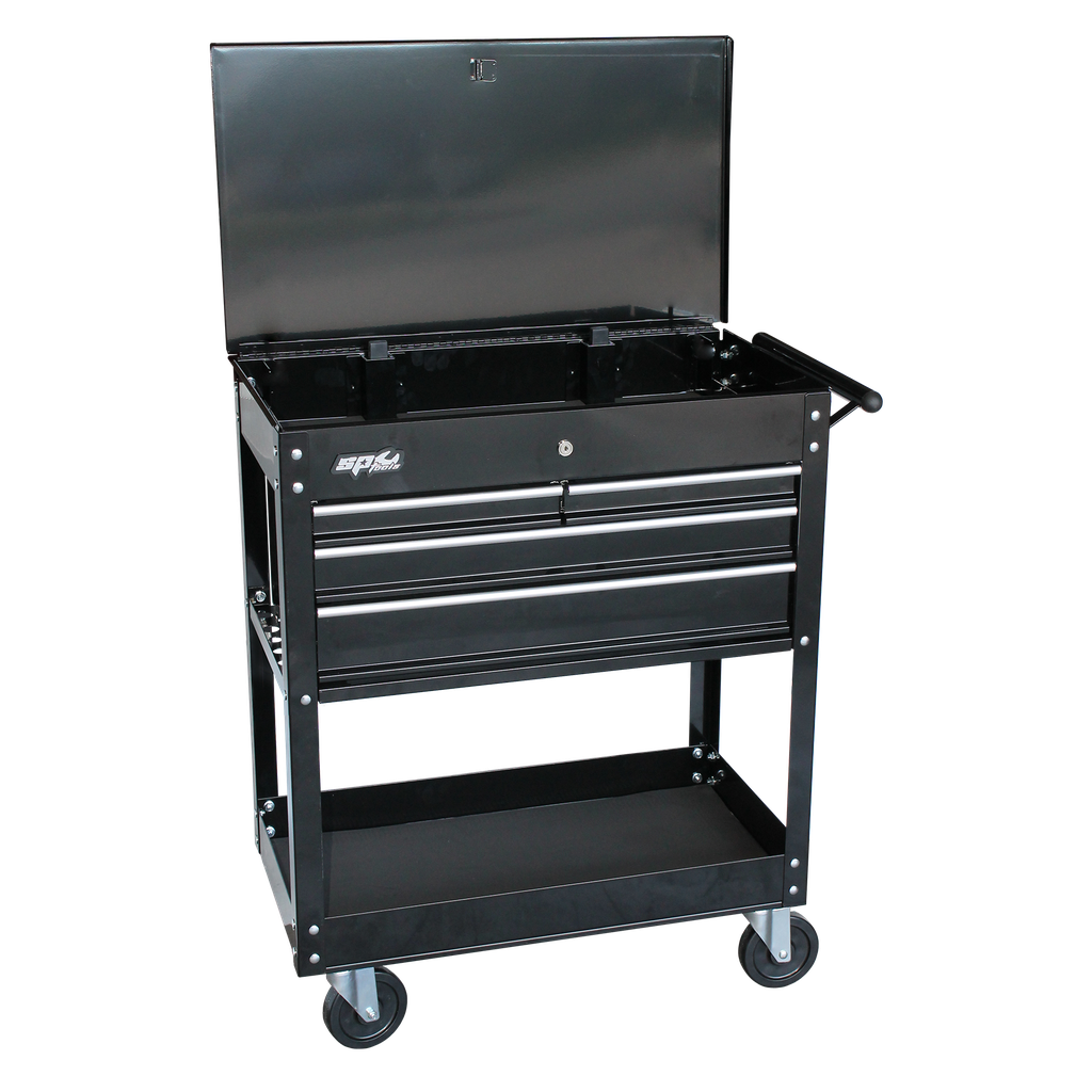 [SP40015] TOOL TROLLEY - DIANOSTIC 4 DRAWER BLACK