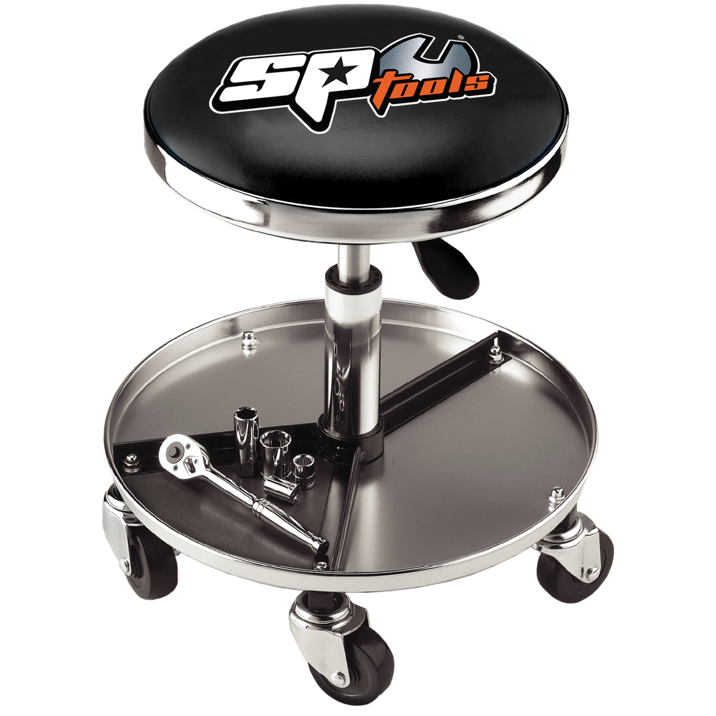 WORKSHOP - SWIVEL SEAT WITH STORAGE H/DUTY