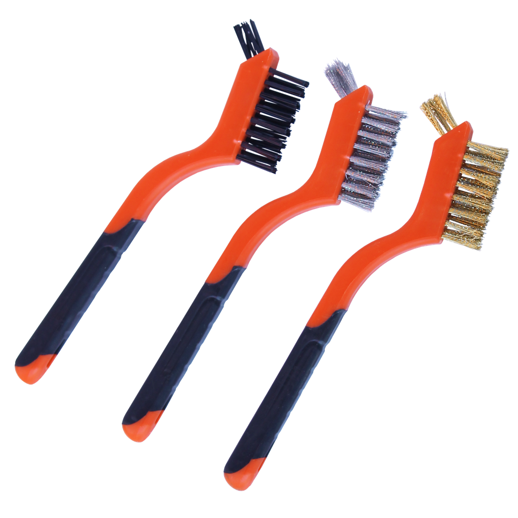 [SP30890] WORKSHOP - BRUSH WIRE MINI 3PC SET - 3 X 7 ROW + 5 HOLE TIP