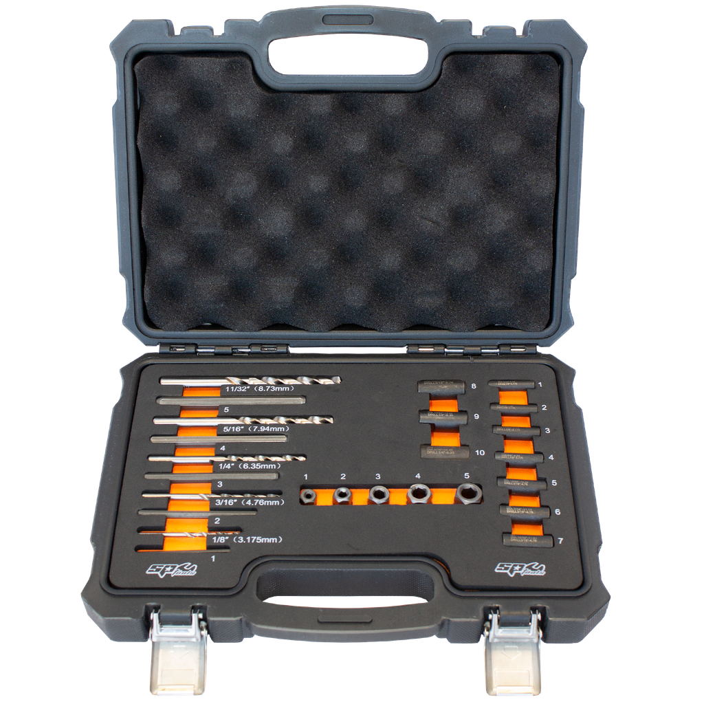 [SP31320] THREAD & STUD REPAIR - SCREW EXTRACTOR DRILL AND GUIDE SET 25PCS