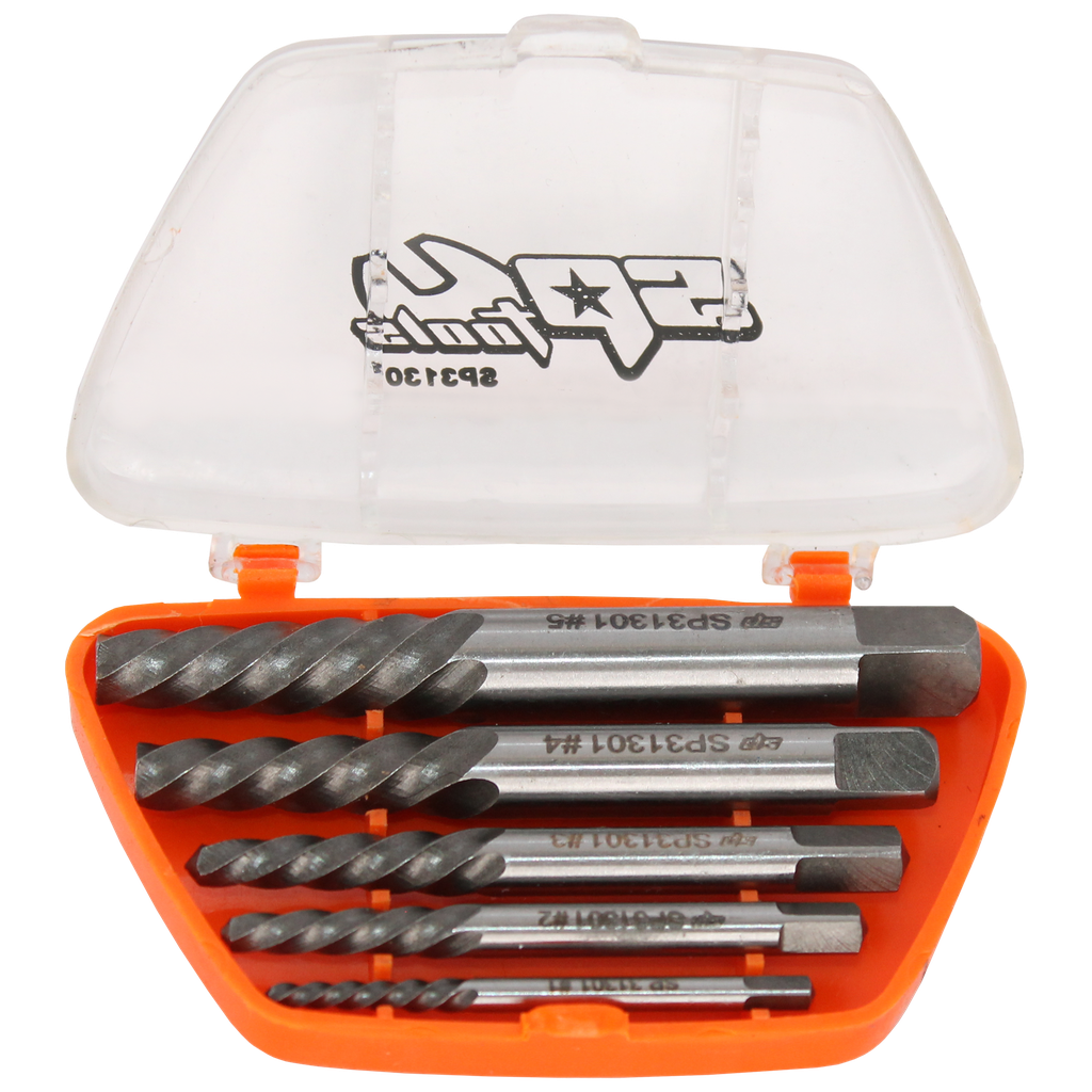 [SP31301] THREAD & STUD REPAIR - SCREW EXTRACTOR 5PC "SPIRAL" SET