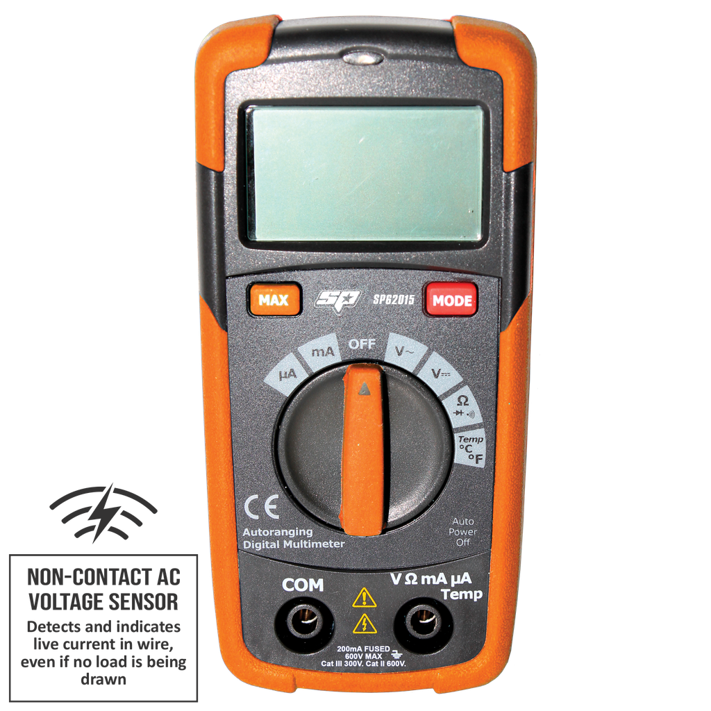 DIAGNOSTIC - MULTIMETER DIGITAL POCKET SIZE WITH TEMPERATURE