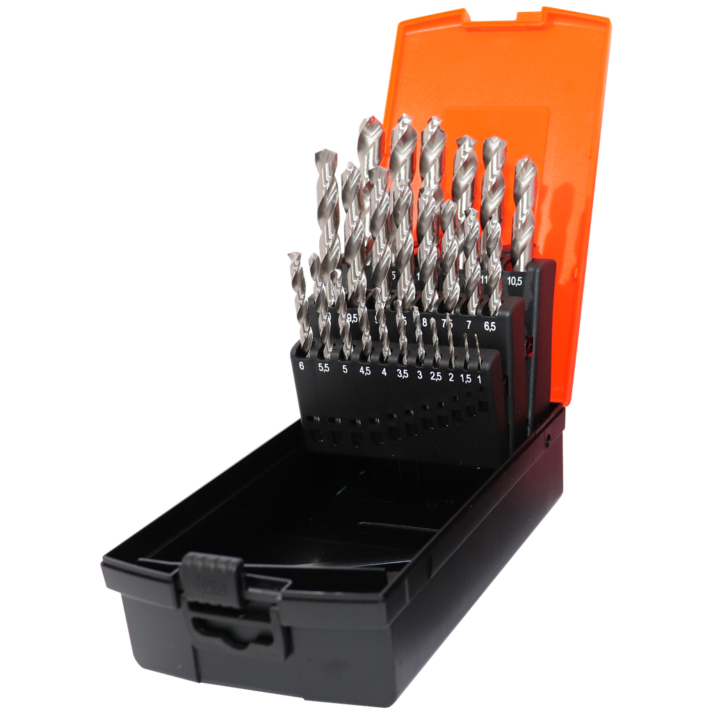 CUTTING TOOLS - HSS DRILL BITS HIGH SPEED STEEL METRIC - 25PC SET