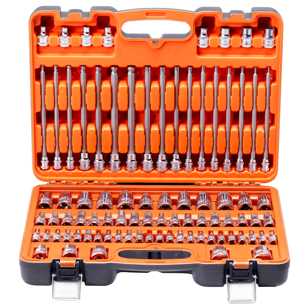 [SP39625] BIT SET - TECHNICIAN  1/4 - 3/8- 1/2"DR METRIC/SAE  HEX &TORX 84 PIECE