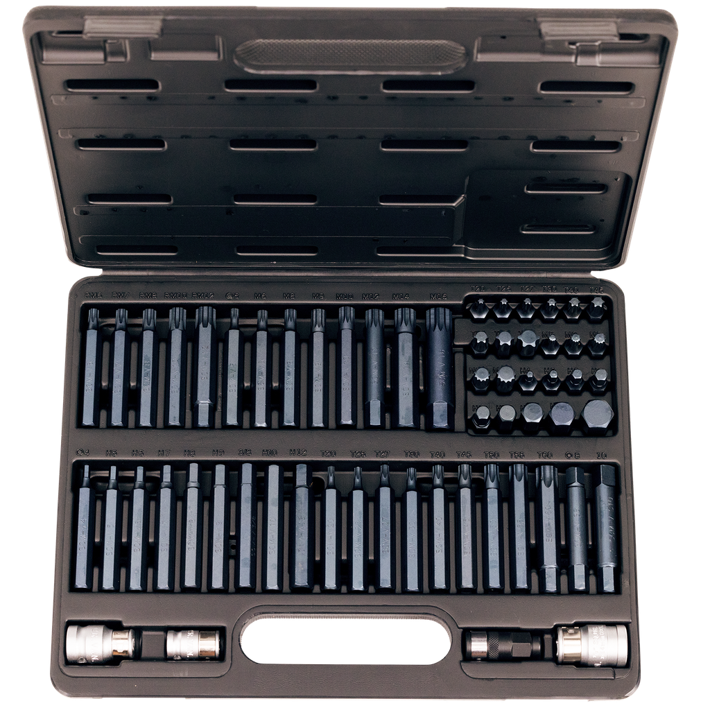 BIT SET - PROFESSIONAL 3/8" & 1/2"DR - 60PC SET